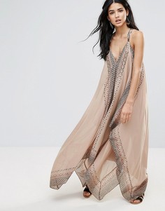Платье макси Free People Merida - Кремовый