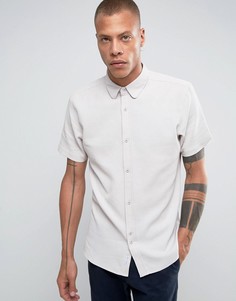 Рубашка из ткани с вафельной текстурой Bellfield - Светло-серый