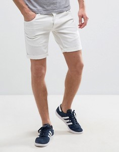 Рваные узкие джинсовые шорты Solid - Белый
