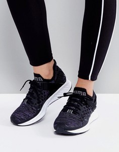 Черные низкие кроссовки Puma Ignite 3 Evoknit - Черный