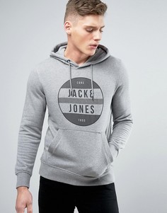 Худи с принтом Jack &amp; Jones Core - Серый