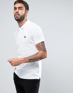 Белое узкое поло из пике с логотипом PS by Paul Smith - Белый
