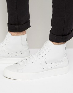 Белые кроссовки средней высоты Nike Blazer Studio 880870-100 - Белый