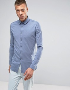 Синяя трикотажная рубашка с длинными рукавами Lindbergh - Синий