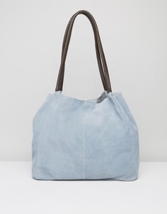 Замшевая сумка без подкладки ASOS - Синий