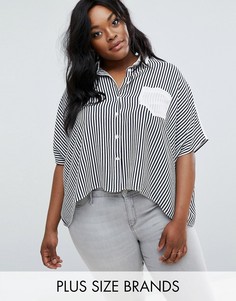 Свободный топ в полоску Elvi - Мульти