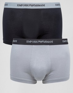Комплект из 2 боксеров-брифов из хлопка Emporio Armani - Мульти