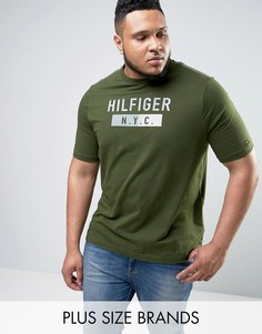 Зеленая футболка с логотипом NYC Tommy Hilfiger PLUS Brad - Зеленый