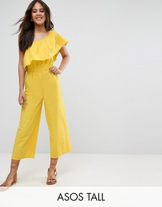 Хлопковый комбинезон на одно плечо ASOS TALL - Желтый