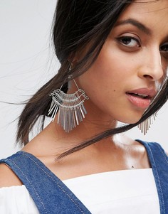 Серьги с подвеской ASOS - Серебряный