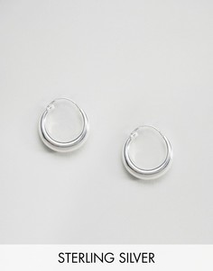 Массивные серьги-кольца из серебра ASOS - Серебряный