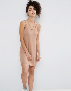 Платье мини на бретельках ASOS - Розовый