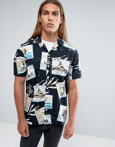 Рубашка классического кроя с принтом Dickies - Черный