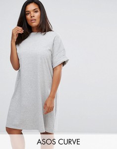 Платье-футболка ASOS CURVE Ultimate - Серый
