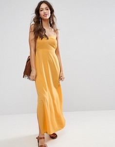 Платье макси с завязкой на спине ASOS - Желтый