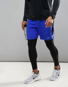 Синие шорты Nike Running Flex 7 648920-452 - Синий