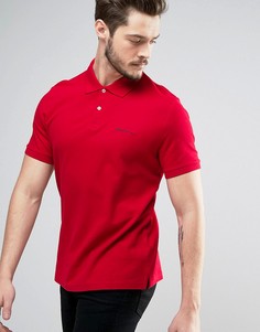 Однотонное базовое поло классического кроя Ben Sherman - Красный
