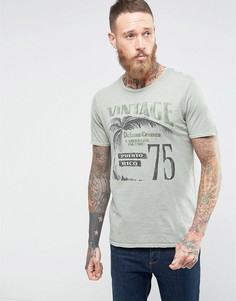 Футболка с принтом Jack &amp; Jones Vintage - Зеленый