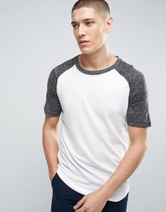 Длинная футболка с рукавами реглан Selected Homme - Черный