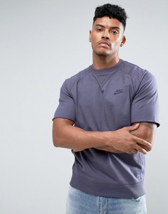 Фиолетовый свитшот с короткими рукавами Nike 833954-539 - Фиолетовый