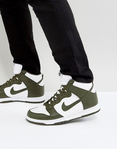 Зеленые кроссовки в стиле ретро Nike Dunk 846813-300 - Зеленый