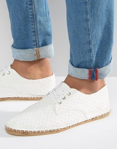 Белые фактурные парусиновые эспадрильи ASOS - Белый