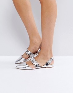 Балетки ASOS - Серебряный