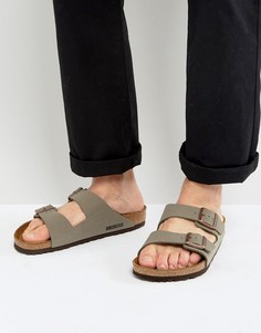 Сандалии песочного цвета Birkenstock Arizona - Светло-серый