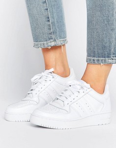 Кожаные кроссовки Adidas Attitude Revive - Белый