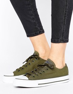 Кеды цвета хаки Converse Chuck Taylor All Star Ox - Зеленый