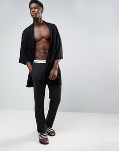 Штаны для дома классического кроя из хлопка Calvin Klein - Черный