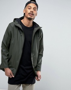 Зеленая водонепроницаемая куртка с капюшоном Rains - Зеленый