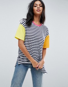 Топ в полоску в стиле колор блок ASOS - Мульти