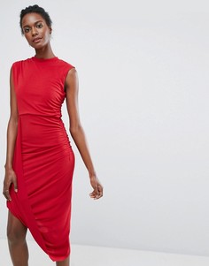 Асимметричное платье Wal G - Красный