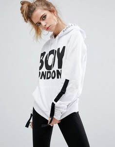 Худи с ремешками на рукавах Boy London - Белый