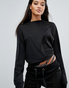Топ из сетки Missguided Londunn - Черный