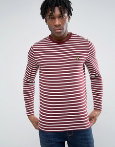Лонгслив в бретонскую полоску с круглым вырезом Lyle &amp; Scott - Красный
