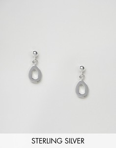 Серебряные серьги-гвоздики с подвесками ASOS - Серебряный