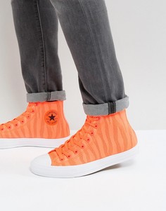 Высокие оранжевые кеды с тканым верхом Converse Chuck Taylor All Star II 155492C - Оранжевый