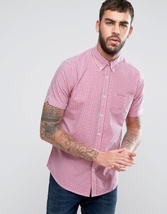 Рубашка классического кроя в клеточку Ben Sherman - Розовый