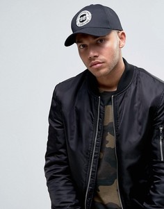 Черная бейсболка с вышивкой ASOS - Черный