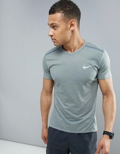 Серая дышащая футболка для бега Nike Tailwind 833136-037 - Серый