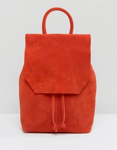 Маленький замшевый рюкзак ASOS - Красный
