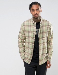 Свободная рубашка в клетку ASOS - Зеленый