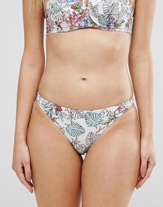 Плавки бикини с цветочным принтом эксклюзивно для ASOS FULLER BUST - Мульти