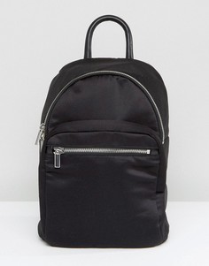Атласный рюкзак Monki - Черный