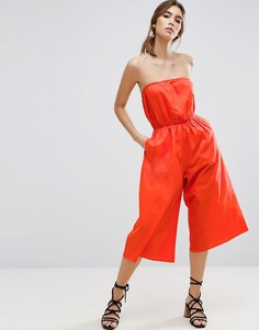 Хлопковый комбинезон-бандо ASOS - Красный