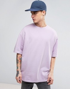 Фиолетовый оversizе-свитшот с короткими рукавами ASOS - Фиолетовый