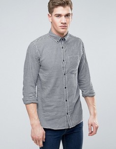 Узкая рубашка в клетку с длинными рукавами и карманом Jack &amp; Jones Originals - Белый