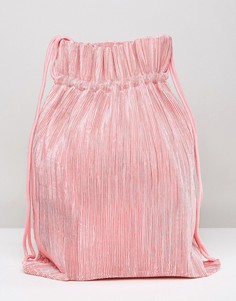 Розовый рюкзак на шнурке Weekday - Розовый